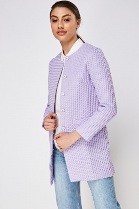 Textured Button Up Jacket