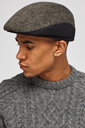 knitted flat cap