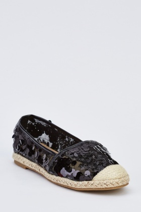 sequin espadrilles shoes