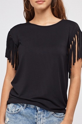 shirt with fringe bottom