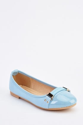 light blue ballet pumps