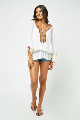 tassel beach cover up