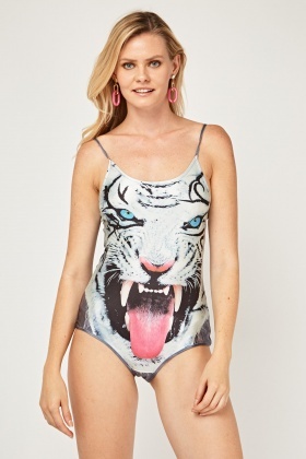 white tiger swimsuit