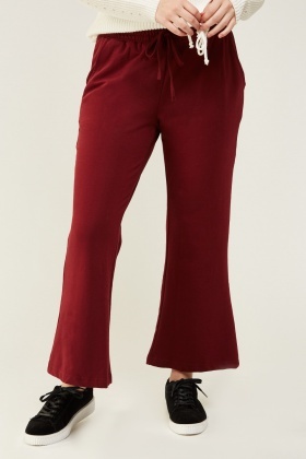 flared jogging pants