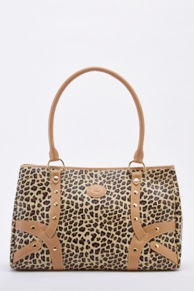 leopard print duffle bag