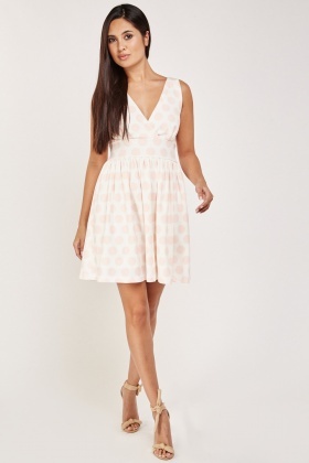 frilly wrap dress