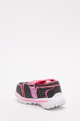 girls strap trainers