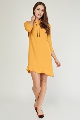 mustard tunic dress