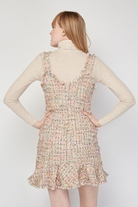 tweed peplum dress