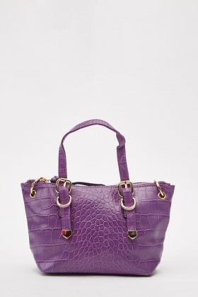 croc mini tote bag