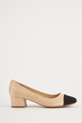 colour block heels