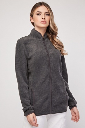 grey zip up jumper