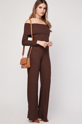 bardot style jumpsuit