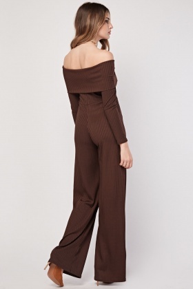 bardot style jumpsuit