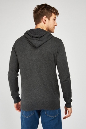 thin knit hoodie