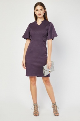 collared midi dress