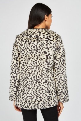 Cheetah Print Faux Fur Jacket - Just $6