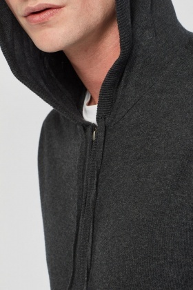 fine knit hoodie