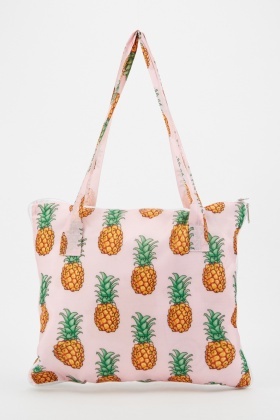 pineapple beach tote