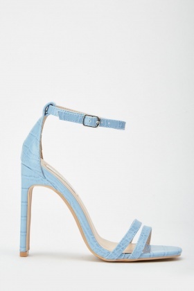 light blue sandal heels