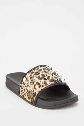 leopard sliders