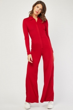 utility jumpsuit red