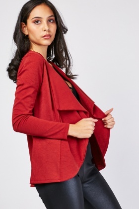 red waterfall blazer