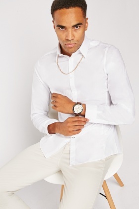 cheap white shirts men's