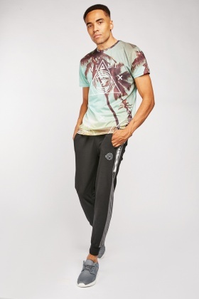 men's jogging bottoms with fly opening