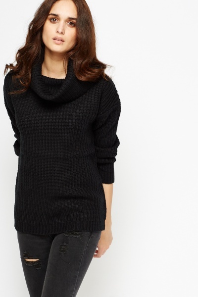 Roll Neck Chunky Jumper - Just $6