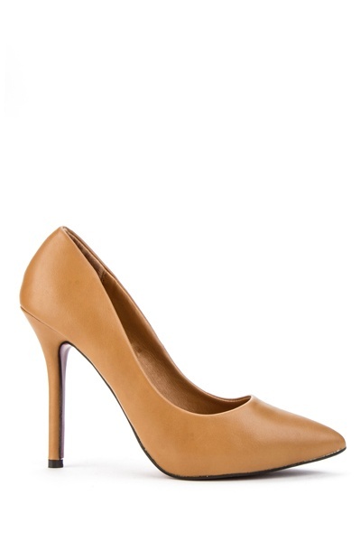 Pointed Toe Faux leather Court Shoes - Just £5