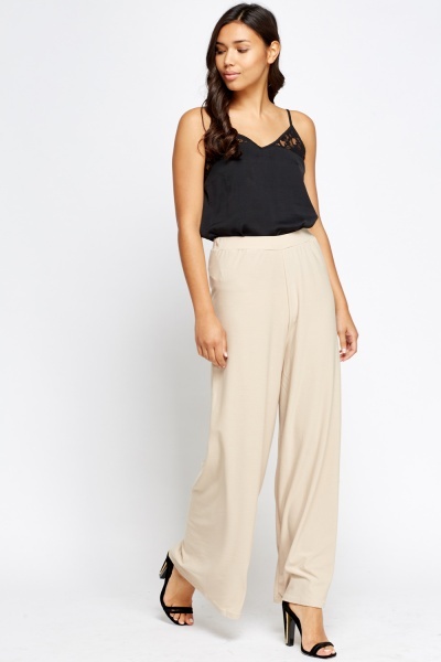 Wide Leg Elasticated Trousers - Just $7