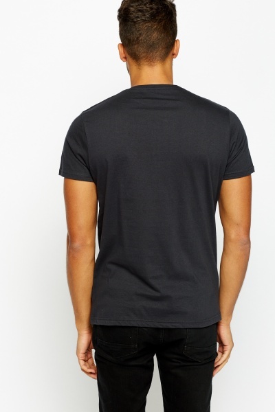 black printed t shirts