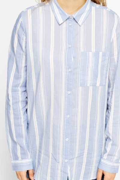 Blue Striped Shirt - Just $1
