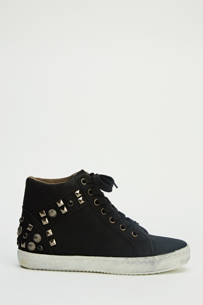 Studded Detail Ankle Trainers - Just $7