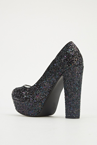 Glitter Block Heels - Just $7