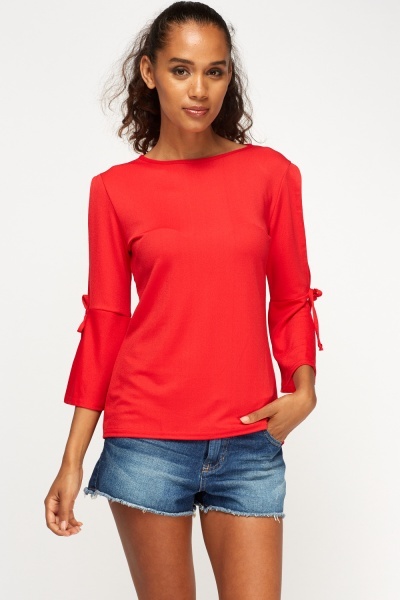 Cut Out Sleeve Top - Just $6