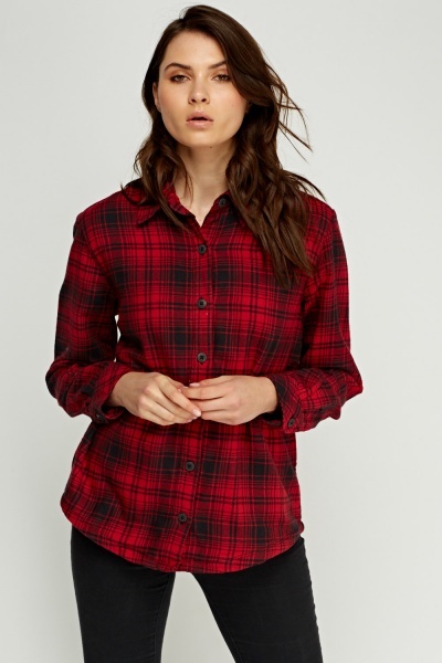 Checked Thick Shirt - Just $7