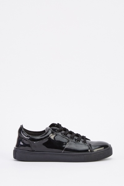 PVC Lace Up Trainers - Just $3