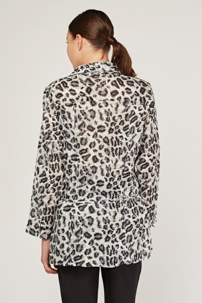 Casual Animal Print Shirt - Just $7