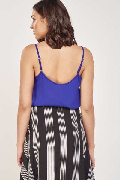 Spaghetti Strap Sheer Camisole Top - Just $7
