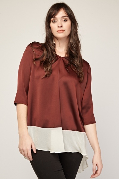 sateen blouse