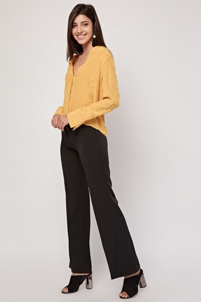 Straight Cut Tailored Trousers - Just $7