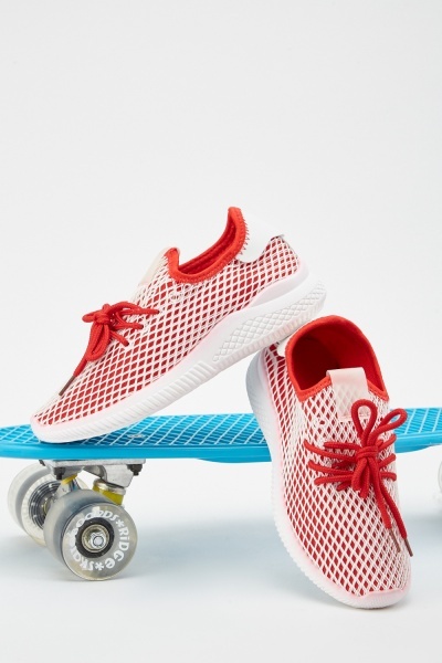 Slip-On Perforated Mesh Trainers