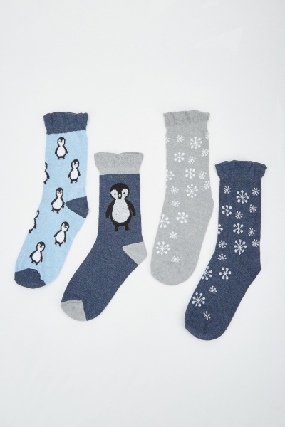 Image of 12 Pairs Of Mix Printed Socks