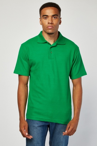Pack Of 3 Dark Green Polo-Shirts - Just $7