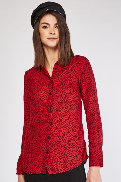 Long Sleeve Animal Print Shirt - Just $7