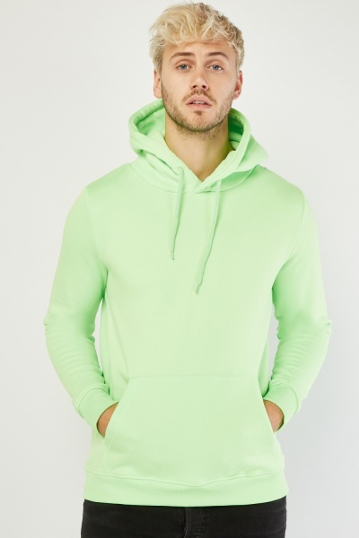 Pouch Pocket Front Basic Hoodie