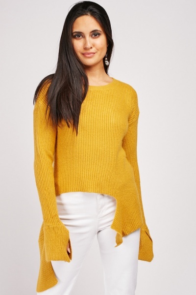 Cut Out Hem Knit Jumper