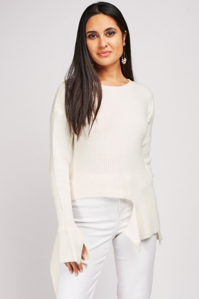 Cut Out Hem Knit Jumper